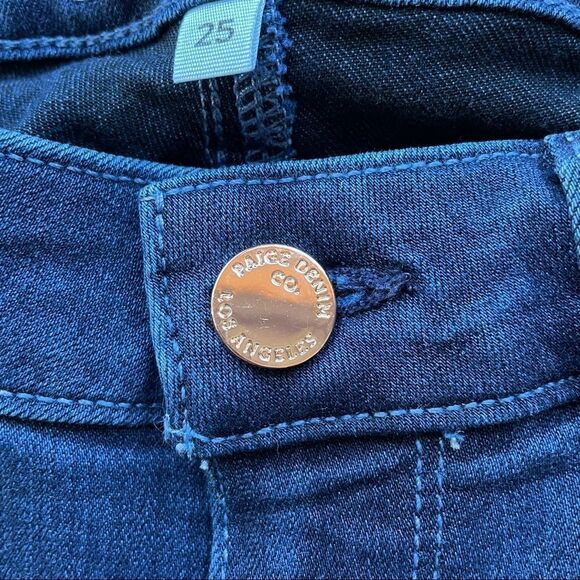 Paige Dark Blue 8.5” Rise Verdugo Ankle Skinny Jeans - Size: 25 - Picture 9 of 9